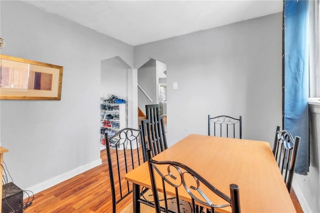 439 Ford St, West Mifflin, PA 15122 - dining space featuring wood finished floors and baseboards