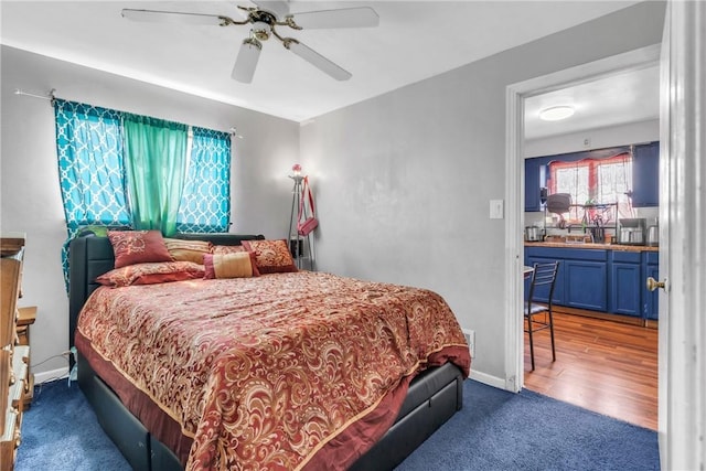 439 Ford St, West Mifflin, PA 15122 - carpeted bedroom featuring ceiling fan and baseboards
