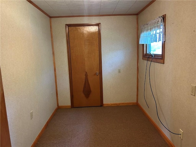 1214 Ridge Blvd, Dunbar Twp, PA 15425 - carpeted empty room with crown molding and baseboards
