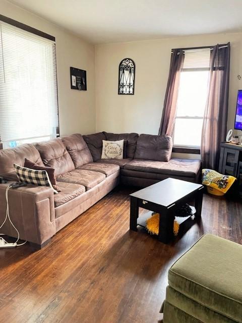 22 Lemon St, Uniontown, PA 15401 - living room featuring wood finished floors