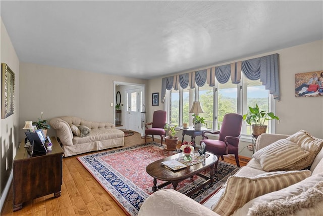 375 Navaho Hollow Rd, Coolbaugh Twp, PA 15438 - living area with hardwood / wood-style floors