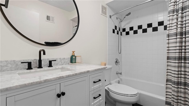 718 Carriage Cir, Pennsbury, PA 15205 - bathroom with shower / bath combo with shower curtain, vanity, and toilet