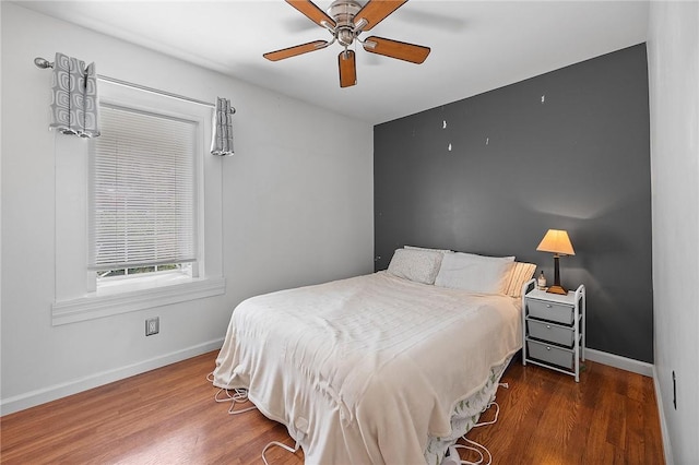 2001 Potomac Ave, Banksville/Westwood, PA 15216 - bedroom featuring baseboards, wood finished floors, and ceiling fan