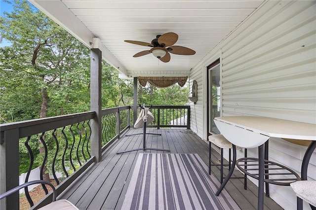 2001 Potomac Ave, Banksville/Westwood, PA 15216 - wooden terrace featuring a ceiling fan