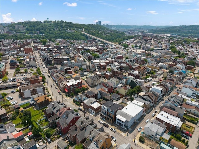 130 Pearl St, Bloomfield, PA 15224 - aerial overview of property's location featuring nearby urban area