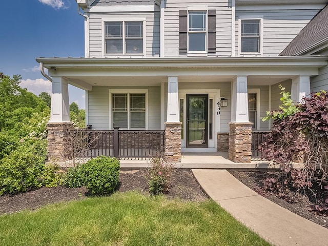 430 Longleaf Dr, Peters Twp, PA 15367 - view of front of property with covered porch
