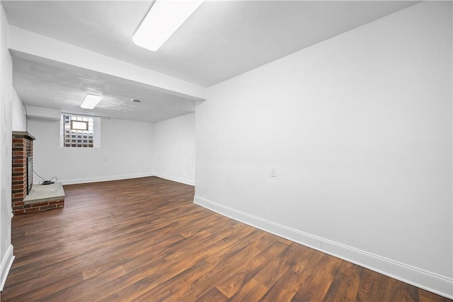 700 Meade St, Monongahela, PA 15063 - basement with baseboards and dark wood finished floors