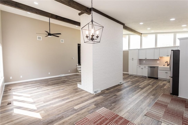200 Centerwood Cir, South Union Twp, PA 15401 - kitchen featuring stainless steel appliances, recessed lighting, light wood-style flooring, light countertops, and open floor plan