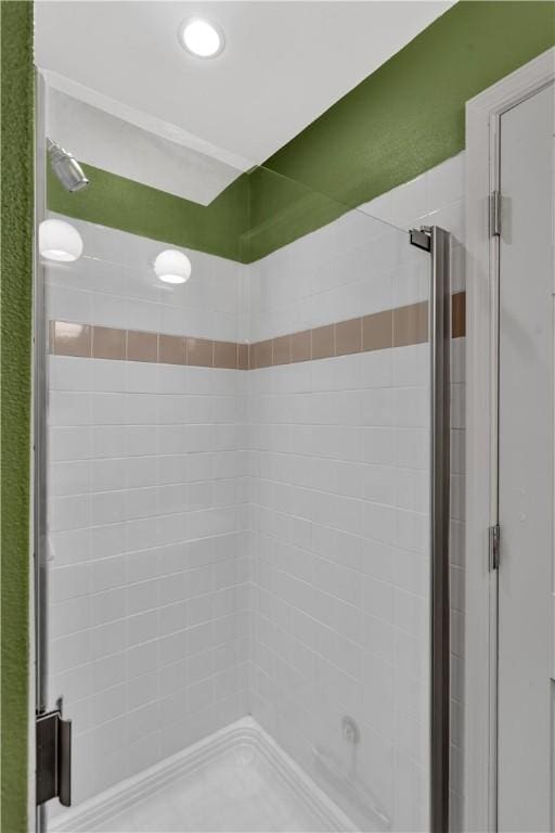 326 Pinevue Dr, Monroeville, PA 15146 - full bathroom with a stall shower and recessed lighting
