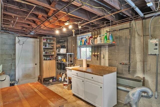 326 Pinevue Dr, Monroeville, PA 15146 - below grade area with baseboard heating and a sink