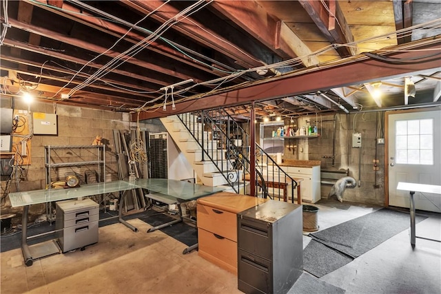 326 Pinevue Dr, Monroeville, PA 15146 - below grade area with stairway