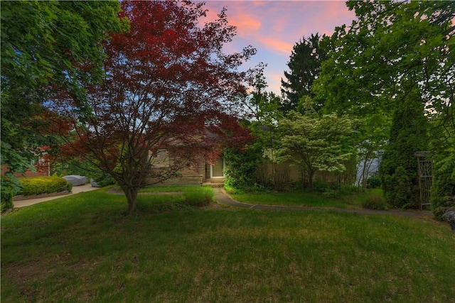 326 Pinevue Dr, Monroeville, PA 15146 - yard at dusk with a lawn