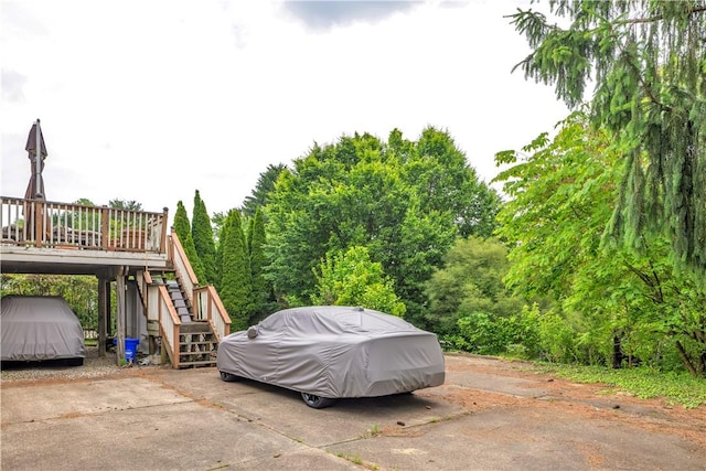 326 Pinevue Dr, Monroeville, PA 15146 - view of patio / terrace featuring stairway and a wooden deck
