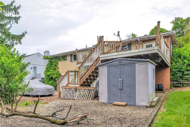 326 Pinevue Dr, Monroeville, PA 15146 - rear view of property featuring stairs and a wooden deck
