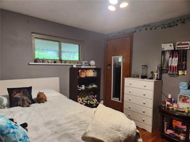 145 7th St, E Butler Boro, PA 16029 - bedroom featuring dark wood finished floors and recessed lighting