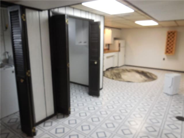 1118 Fairlane Dr, Hopewell Twp Bea, PA 15001 - finished basement with a drop ceiling