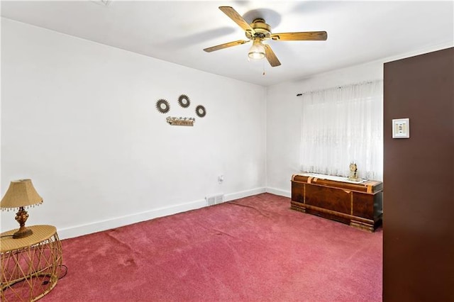 1405 Bellaire Pl, Brookline, PA 15226 - unfurnished room featuring carpet, a ceiling fan, and baseboards