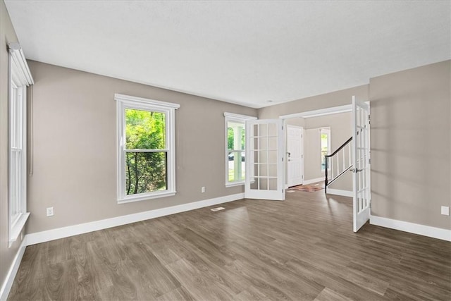 14 Laurel Hill Rd, Cecil, PA 15057 - empty room with baseboards, wood finished floors, and stairs