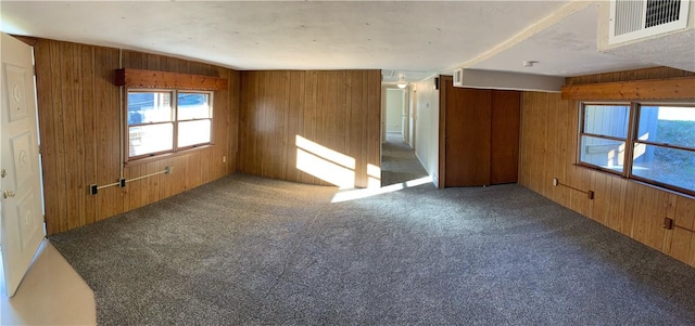 1464 State Route 819, Salem Twp Wml, PA 15601 - spare room with wooden walls, carpet flooring, and plenty of natural light