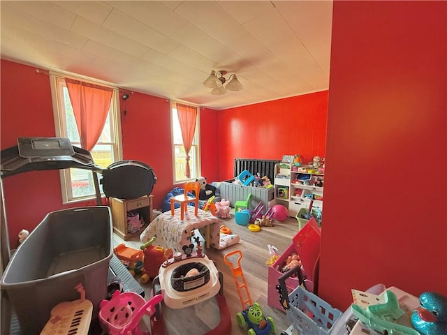 628 Superior St, New Castle/4Th, PA 16101 - game room with plenty of natural light and wood finished floors