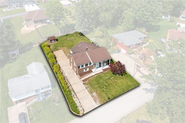 11660 Dennis Cir N, Huntingdon, PA 15642 - aerial perspective of suburban area