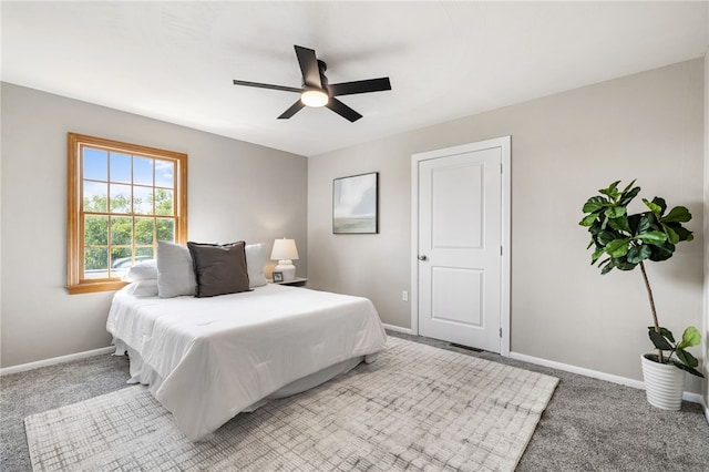 11660 Dennis Cir N, Huntingdon, PA 15642 - carpeted bedroom with baseboards and ceiling fan
