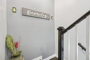 139 Moyer Hl, Cranberry Twp, PA 16066 - stairs with baseboards
