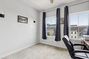 139 Moyer Hl, Cranberry Twp, PA 16066 - carpeted office space featuring baseboards