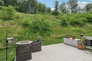 139 Moyer Hl, Cranberry Twp, PA 16066 - view of patio / terrace with an outdoor fire pit