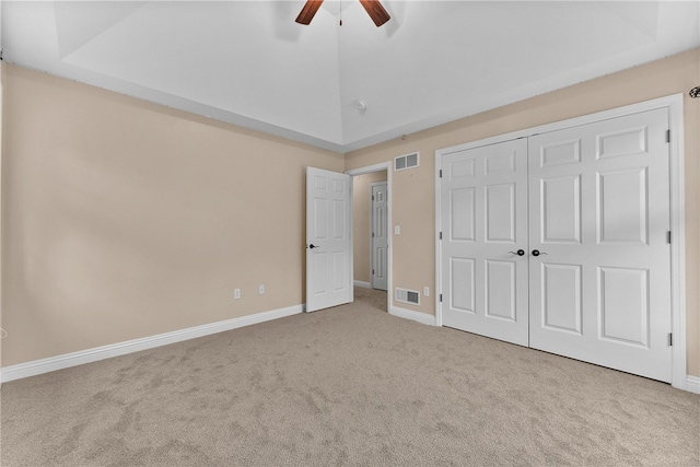 621 Columbia Ct, Adams Twp, PA 16046 - unfurnished bedroom featuring carpet flooring, baseboards, a closet, and ceiling fan