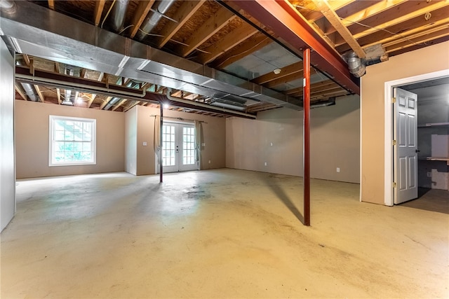 621 Columbia Ct, Adams Twp, PA 16046 - basement with french doors