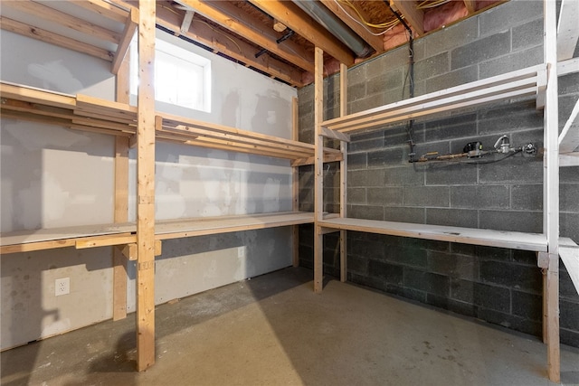 621 Columbia Ct, Adams Twp, PA 16046 - basement with concrete block wall