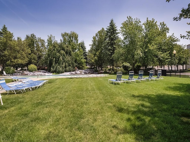 210 Adams Pointe Blvd Unit 6, Adams Twp, PA 16046 - view of yard with a swimming pool