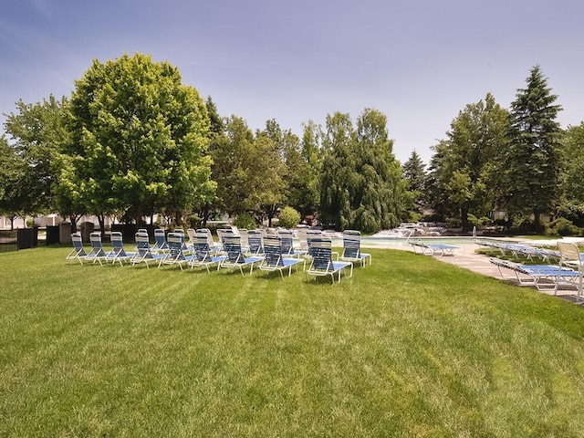 210 Adams Pointe Blvd Unit 6, Adams Twp, PA 16046 - view of property's community with a lawn and a pool