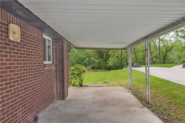 9830 Don Dr, North Huntingdon, PA 15642 - view of patio / terrace with an attached carport