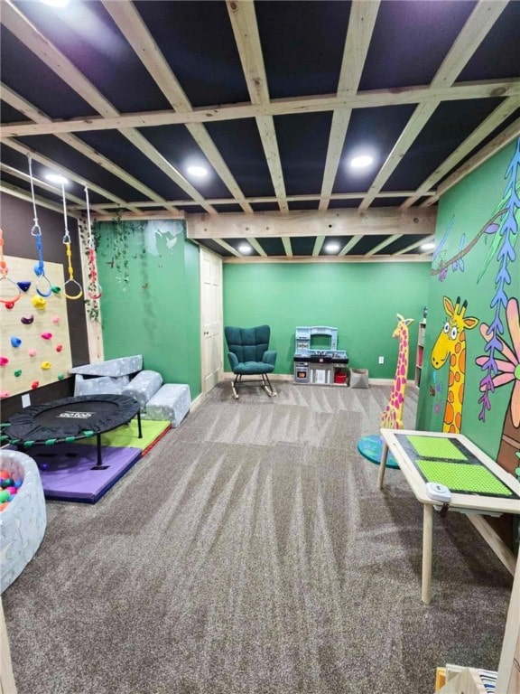 229 Chamberlain St, Allegheny Twp Wml, PA 15656 - recreation room featuring carpet and baseboards