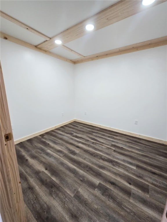 229 Chamberlain St, Allegheny Twp Wml, PA 15656 - empty room with baseboards, recessed lighting, and dark wood-type flooring