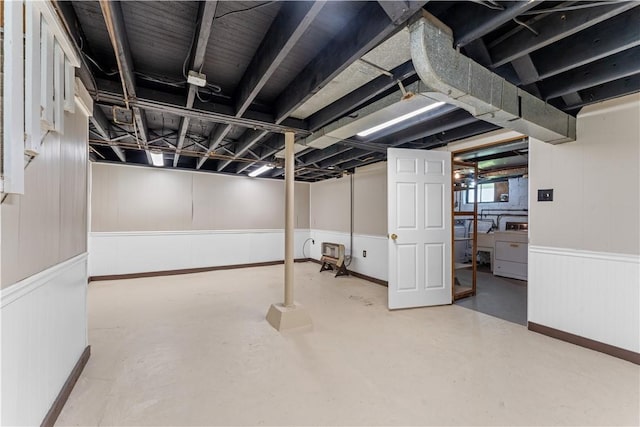 707 Hamil Rd, Penn Hills, PA 15147 - basement with washer / clothes dryer