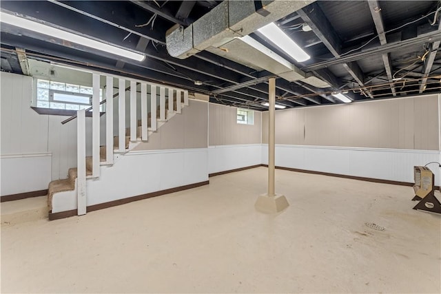 707 Hamil Rd, Penn Hills, PA 15147 - basement with stairs and healthy amount of natural light