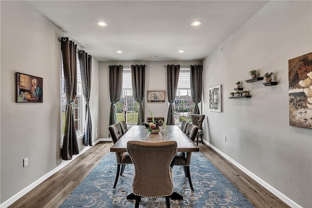 305 Tillary Ln Unit 202, Cranberry Twp, PA 16066 - dining room featuring wood finished floors, baseboards, and recessed lighting