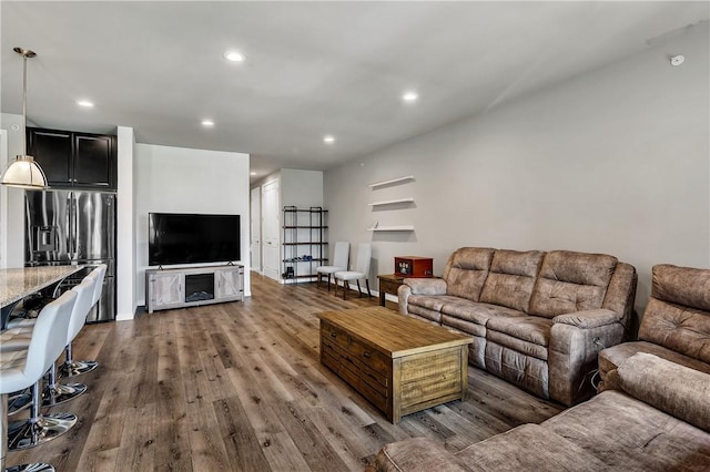 305 Tillary Ln Unit 202, Cranberry Twp, PA 16066 - living area with wood finished floors and recessed lighting