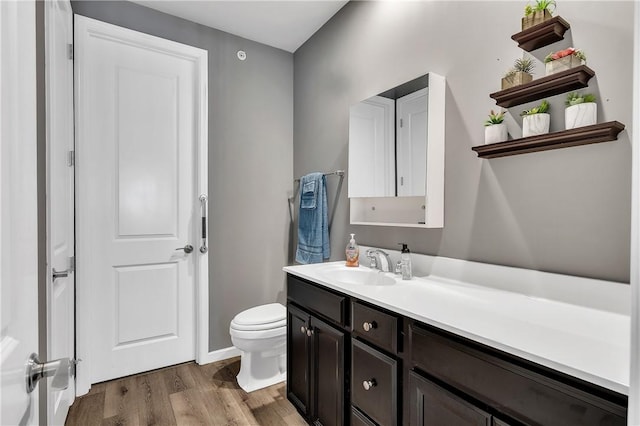 305 Tillary Ln Unit 202, Cranberry Twp, PA 16066 - bathroom featuring wood finished floors, vanity, and toilet