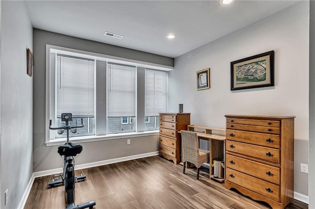 305 Tillary Ln Unit 202, Cranberry Twp, PA 16066 - office featuring wood finished floors, baseboards, and recessed lighting