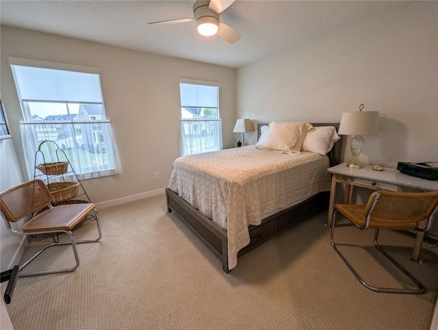 137 Red Horse Dr, Buffalo Twp But, PA 16055 - bedroom featuring light colored carpet, ceiling fan, and baseboards