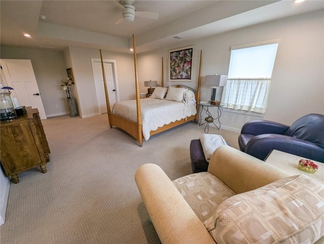 137 Red Horse Dr, Buffalo Twp But, PA 16055 - bedroom featuring baseboards, carpet flooring, recessed lighting, a ceiling fan, and a closet