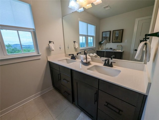 137 Red Horse Dr, Buffalo Twp But, PA 16055 - full bath with double vanity, baseboards, and tile patterned flooring