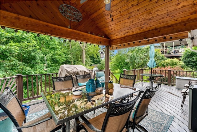 315 Yarrow Ln, Pleasant Hills, PA 15236 - wooden terrace featuring outdoor dining area