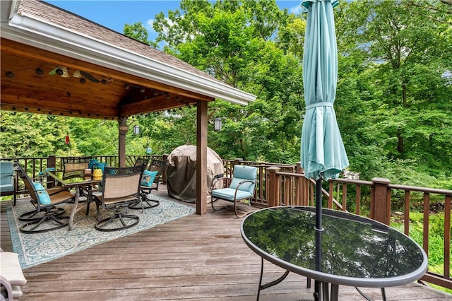 315 Yarrow Ln, Pleasant Hills, PA 15236 - wooden terrace with outdoor dining area