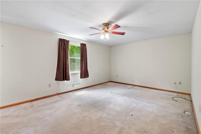 455 Darrell Dr, Penn Hills, PA 15235 - unfurnished room featuring ceiling fan, baseboards, and carpet floors