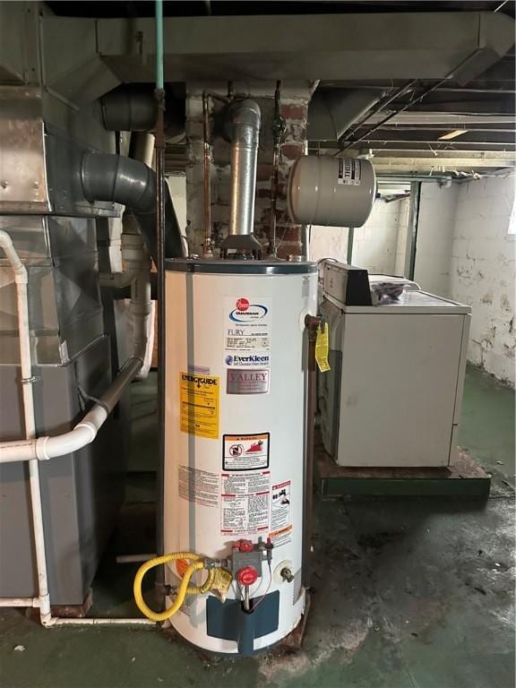 1810 Ridge Ave, Arnold, PA 15068 - utility room with gas water heater, washer / dryer, and heating unit